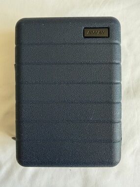 Away x United Dark Navy Blue Mini Hard Shell Toiletry Bag Travel Suitcase